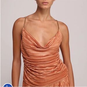 Sabina Musayev Copper Textured Top size medium